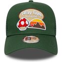 czapki-zakrzywiona-zielony-snapback-dla-dziecka-a-frame-outdoor-new-era