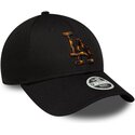 czapki-zakrzywiona-czarny-tasma-regulowana-9forty-tort-infill-los-angeles-dodgers-mlb-new-era