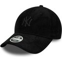 czapki-zakrzywiona-czarny-tasma-regulowana-9forty-cord-new-york-yankees-mlb-new-era