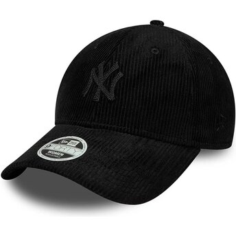 Czapki zakrzywiona czarny taśma regulowana 9FORTY Cord New York Yankees MLB New Era
