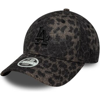 Czapki zakrzywiona lampart taśma regulowana 9FORTY Leopard Cosy Los Angeles Dodgers MLB New Era