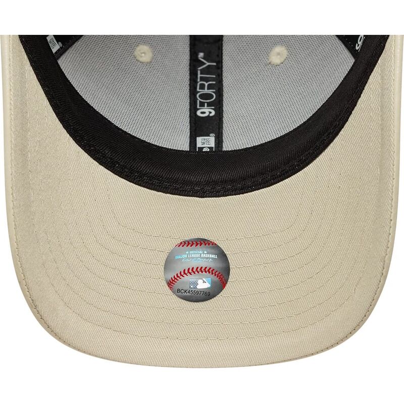 czapki-zakrzywiona-bezowy-snapback-9forty-m-crown-pu-diamante-los-angeles-dodgers-mlb-new-era