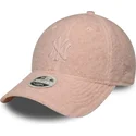 czapki-zakrzywiona-roz-snapback-9forty-m-crown-winter-borg-new-york-yankees-mlb-new-era