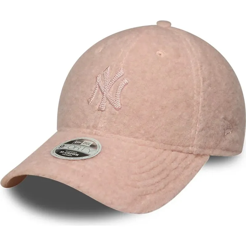 czapki-zakrzywiona-roz-snapback-9forty-m-crown-winter-borg-new-york-yankees-mlb-new-era