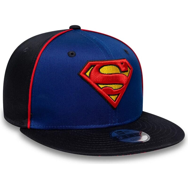 czapki-plaska-niebieski-snapback-dla-dziecka-9fifty-piping-superman-dc-comics-new-era czapki-plaska-niebieski-snapback-dla-dziecka-9fifty-piping-superman-dc-comics-new-era