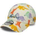 czapki-zakrzywiona-wielokolorowy-tasma-regulowana-9forty-all-over-print-dino-new-era
