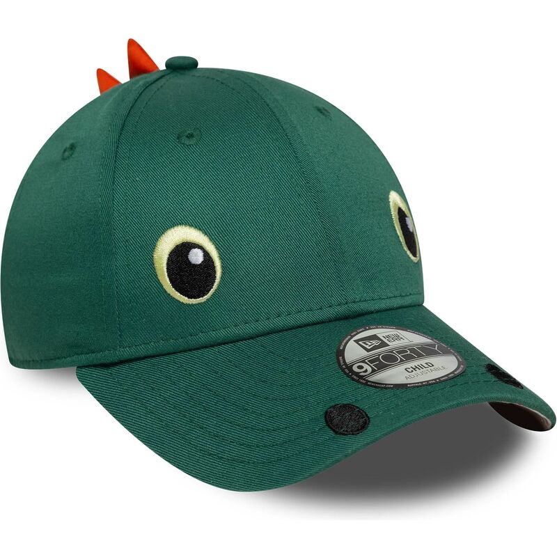czapki-zakrzywiona-zielony-snapback-dla-dziecka-9forty-dino-face-new-era