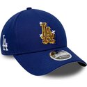 czapki-zakrzywiona-niebieski-snapback-9forty-m-crown-a-frame-emblem-los-angeles-dodgers-mlb-new-era