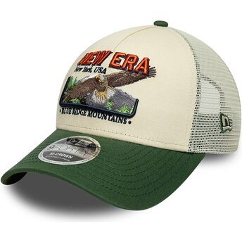 Czapki zakrzywiona zielony snapback 9FORTY M-Crown A Frame Graphic New Era