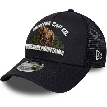 Czapki zakrzywiona granatowy snapback 9FORTY M-Crown A Frame Graphic Blue Ridge Mountains New Era
