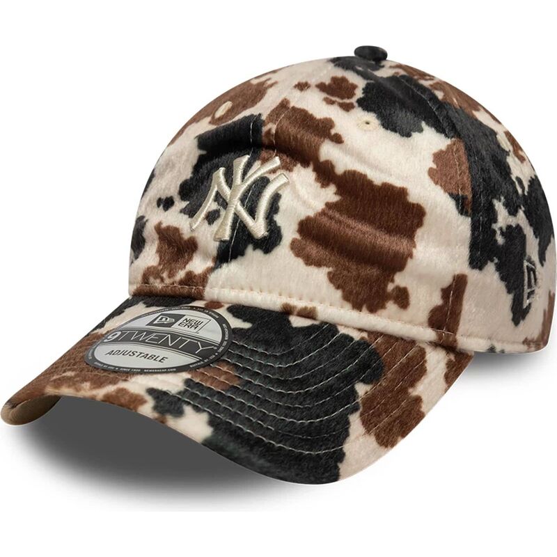 czapki-zakrzywiona-brazowy-tasma-regulowana-9twenty-animal-print-new-york-yankees-mlb-new-era
