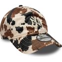 czapki-zakrzywiona-brazowy-tasma-regulowana-9twenty-animal-print-new-york-yankees-mlb-new-era