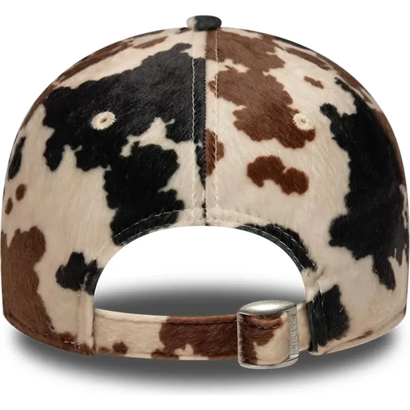 czapki-zakrzywiona-brazowy-tasma-regulowana-9twenty-animal-print-new-york-yankees-mlb-new-era