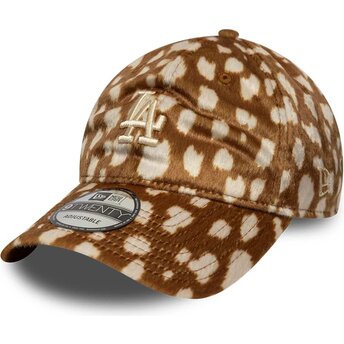 Czapki zakrzywiona brązowy taśma regulowana 9TWENTY Animal Print Los Angeles Dodgers MLB New Era