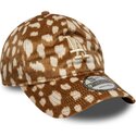 czapki-zakrzywiona-brazowy-tasma-regulowana-9twenty-animal-print-los-angeles-dodgers-mlb-new-era