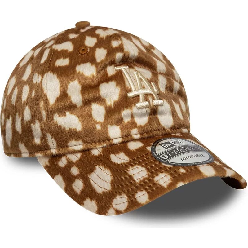 czapki-zakrzywiona-brazowy-tasma-regulowana-9twenty-animal-print-los-angeles-dodgers-mlb-new-era