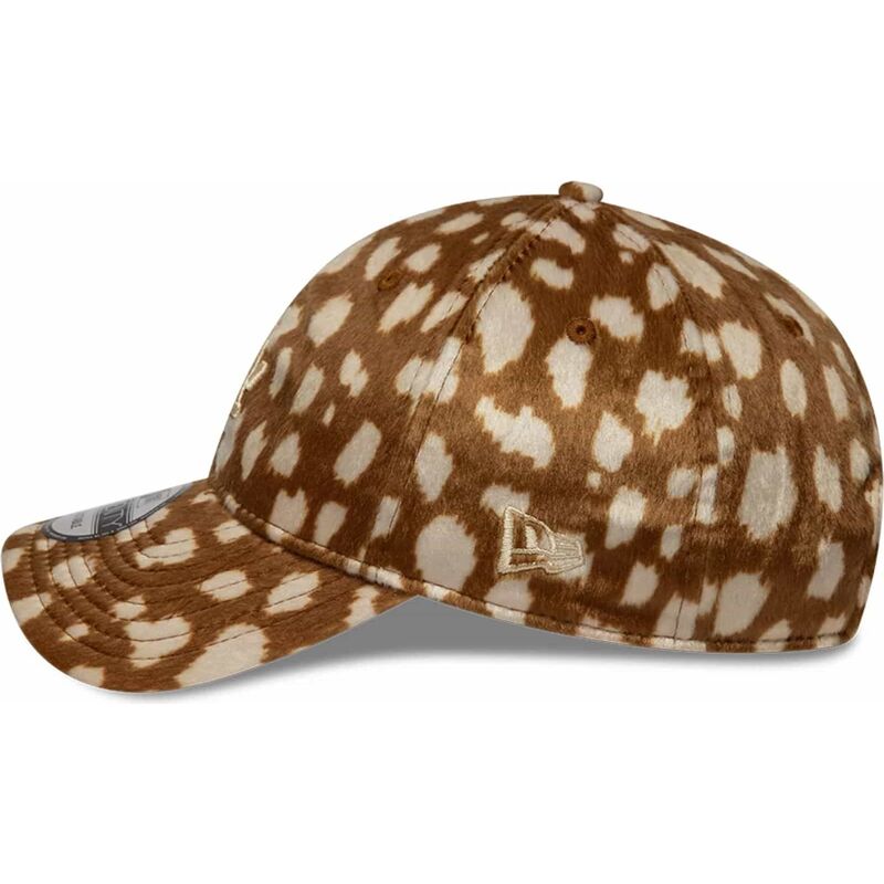 czapki-zakrzywiona-brazowy-tasma-regulowana-9twenty-animal-print-los-angeles-dodgers-mlb-new-era