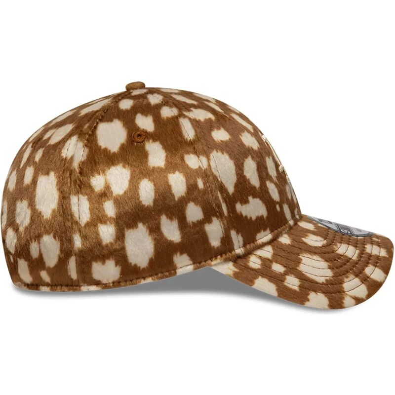 czapki-zakrzywiona-brazowy-tasma-regulowana-9twenty-animal-print-los-angeles-dodgers-mlb-new-era