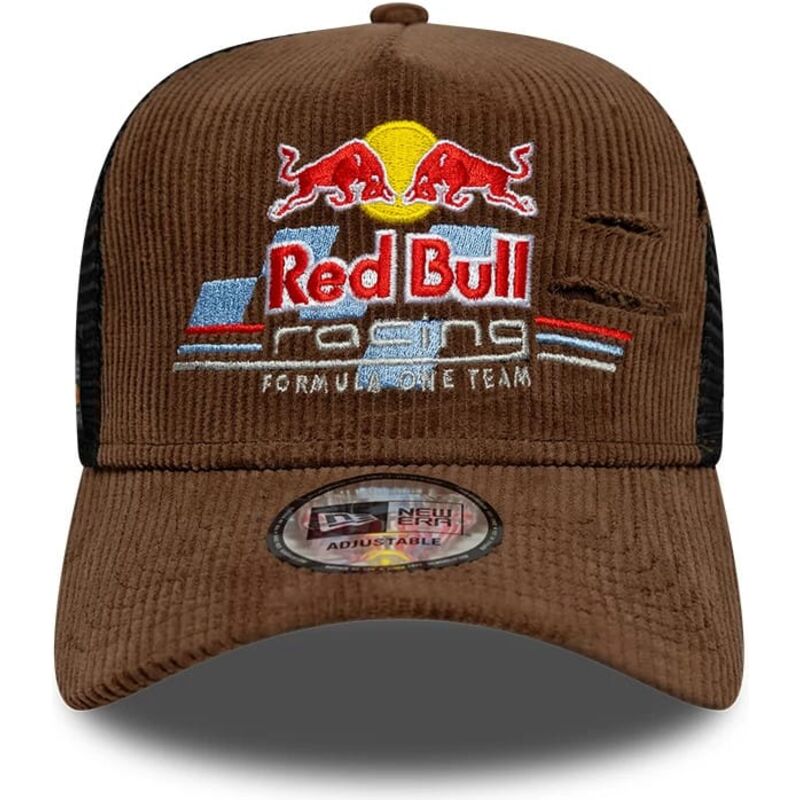 czapki-zakrzywiona-brazowy-snapback-a-frame-distressed-cord-red-bull-racing-formula-1-new-era