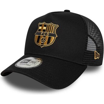 Czapki zakrzywiona czarny snapback dorado A Frame FC Barcelona LALIGA New Era