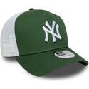 czapki-zakrzywiona-zielony-snapback-a-frame-league-essential-new-york-yankees-mlb-new-era