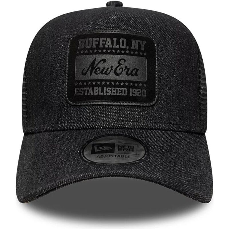 czapki-zakrzywiona-czarny-snapback-a-frame-patch-denim-new-era czapki-zakrzywiona-czarny-snapback-a-frame-patch-denim-new-era