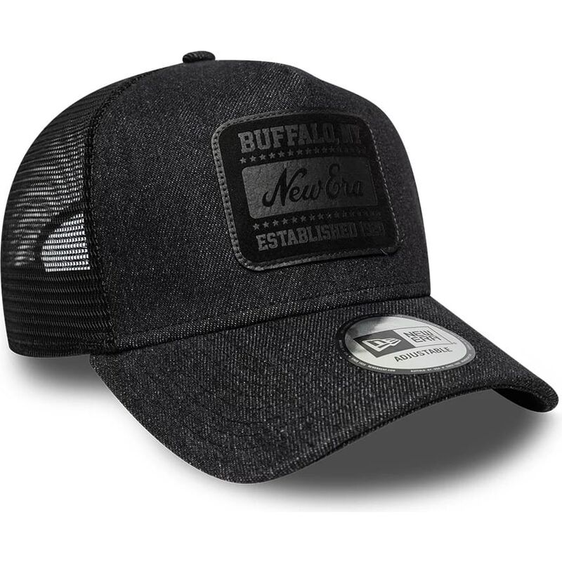 czapki-zakrzywiona-czarny-snapback-a-frame-patch-denim-new-era czapki-zakrzywiona-czarny-snapback-a-frame-patch-denim-new-era
