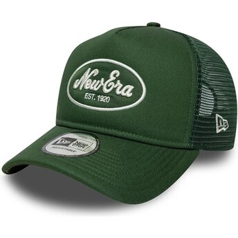 Czapki zakrzywiona zielony snapback A Frame Oval Patch Foam New Era