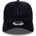 czapki-zakrzywiona-granatowy-snapback-a-frame-tonal-cord-new-york-yankees-mlb-new-era