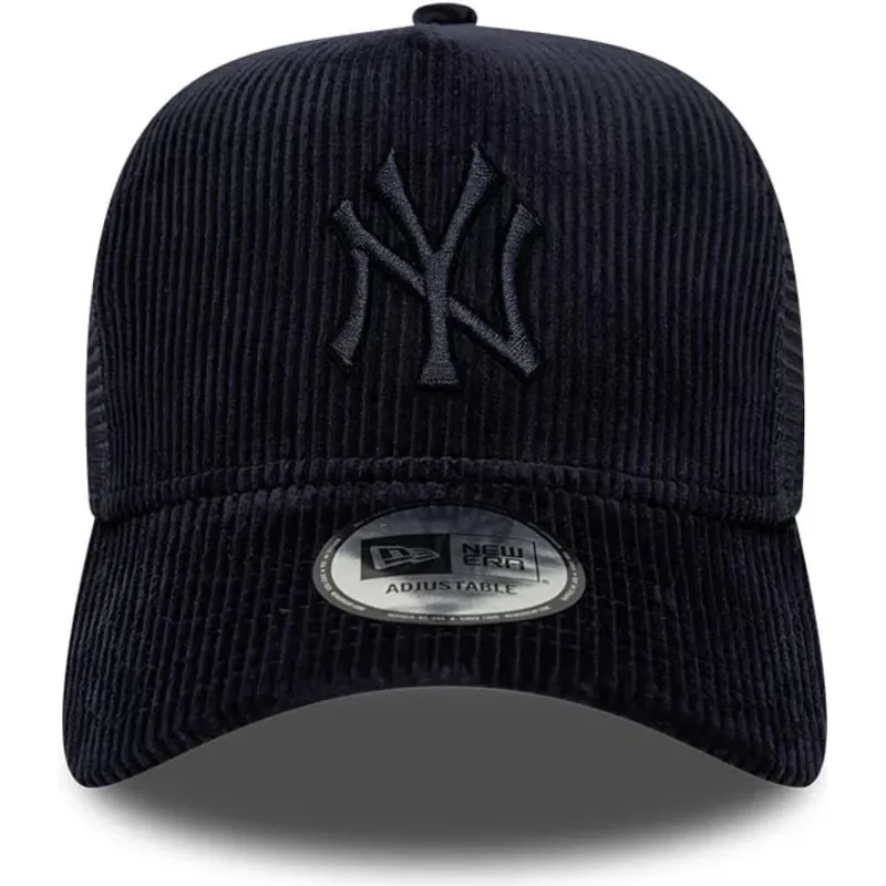 czapki-zakrzywiona-granatowy-snapback-a-frame-tonal-cord-new-york-yankees-mlb-new-era