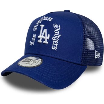 Czapki zakrzywiona niebieski snapback A Frame Wordmark Los Angeles Dodgers MLB New Era