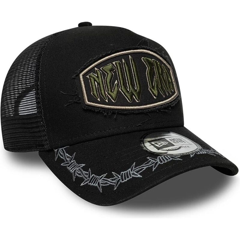 czapki-zakrzywiona-czarny-snapback-e-frame-distressed-patch-new-era