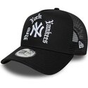 czapki-zakrzywiona-czarny-snapback-a-frame-wordmark-new-york-yankees-mlb-new-era