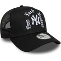 czapki-zakrzywiona-czarny-snapback-a-frame-wordmark-new-york-yankees-mlb-new-era