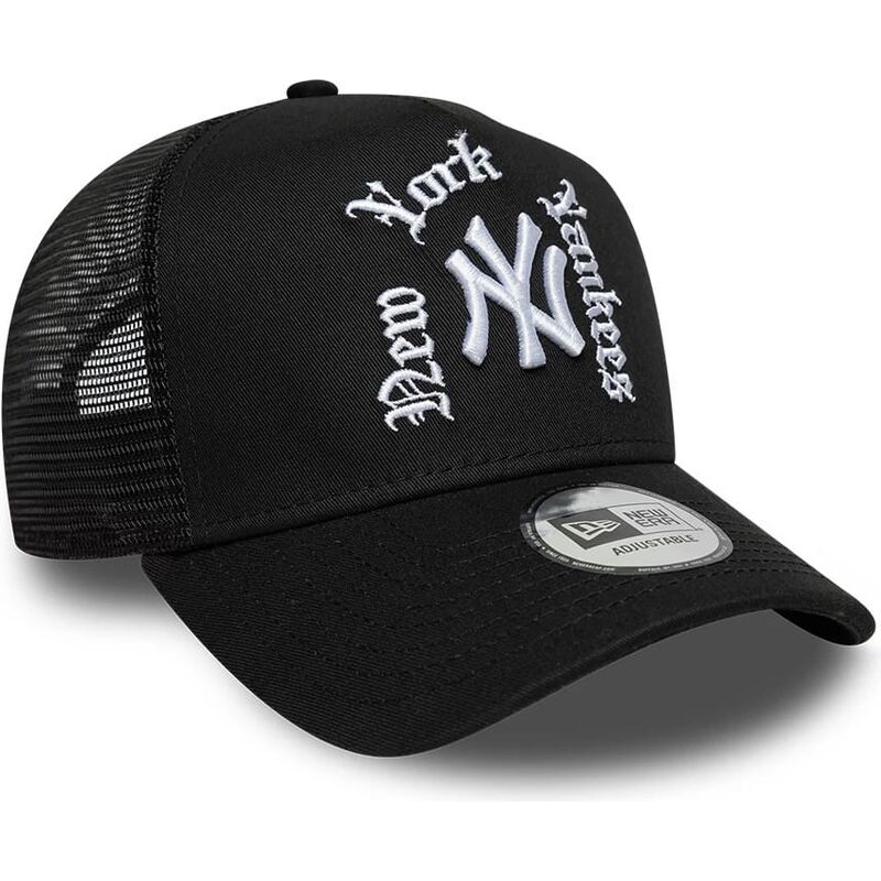 czapki-zakrzywiona-czarny-snapback-a-frame-wordmark-new-york-yankees-mlb-new-era