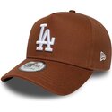 czapki-zakrzywiona-brazowy-snapback-e-frame-league-essential-los-angeles-dodgers-mlb-new-era