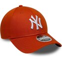 czapki-zakrzywiona-pomaranczowy-snapback-9forty-m-crown-new-york-yankees-mlb-new-era