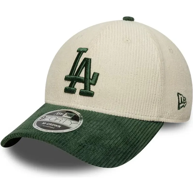 czapki-zakrzywiona-bezowy-snapback-9forty-m-crown-cord-los-angeles-dodgers-mlb-new-era