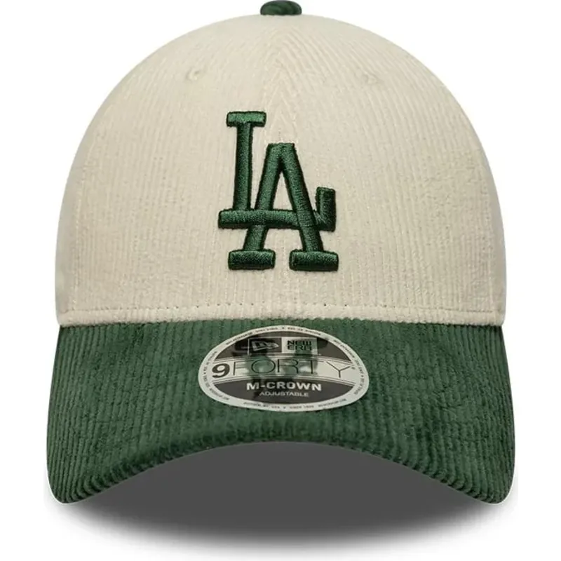 czapki-zakrzywiona-bezowy-snapback-9forty-m-crown-cord-los-angeles-dodgers-mlb-new-era