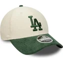 czapki-zakrzywiona-bezowy-snapback-9forty-m-crown-cord-los-angeles-dodgers-mlb-new-era