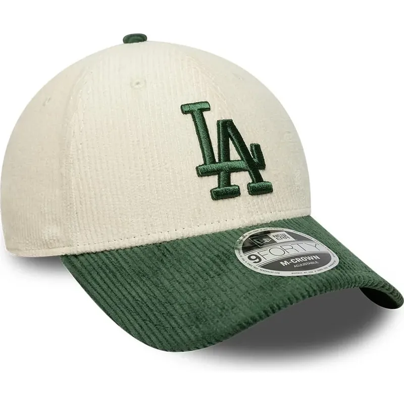 czapki-zakrzywiona-bezowy-snapback-9forty-m-crown-cord-los-angeles-dodgers-mlb-new-era