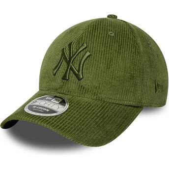 Czapki zakrzywiona zielony taśma regulowana 9FORTY M-Crown Cord New York Yankees MLB New Era