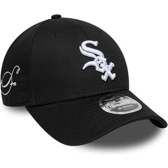 Czapki zakrzywiona czarny snapback 9FORTY M-Crown Side Script Chicago White Sox MLB New Era