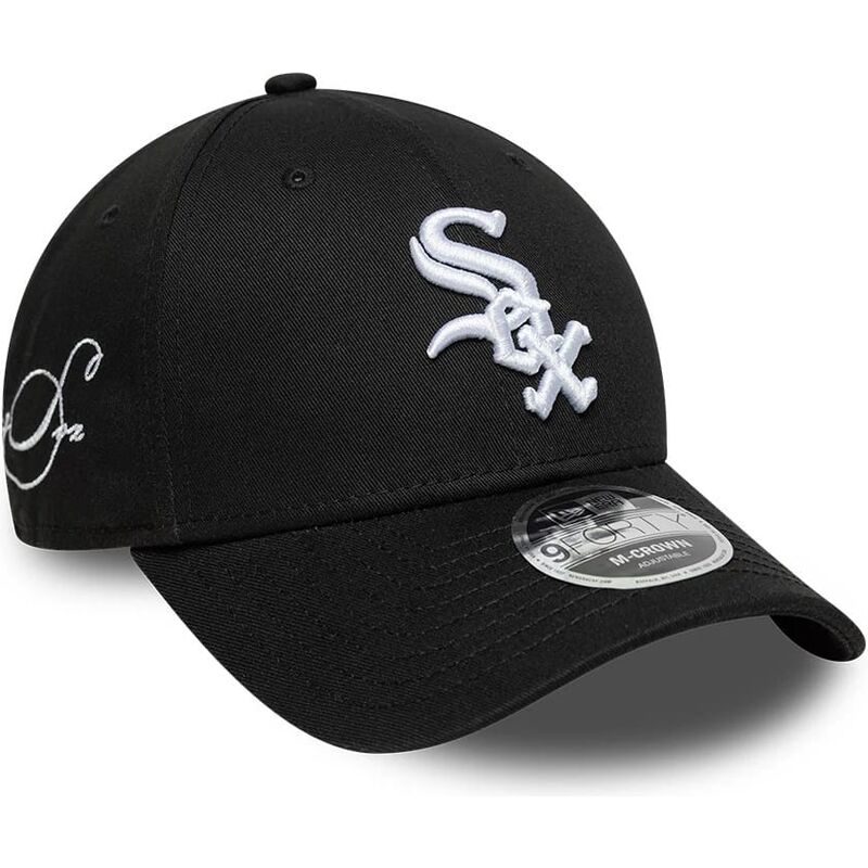 czapki-zakrzywiona-czarny-snapback-9forty-m-crown-side-script-chicago-white-sox-mlb-new-era