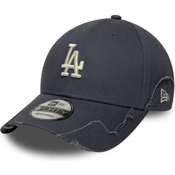 Czapki zakrzywiona szary taśma regulowana 9FORTY Stitched Los Angeles Dodgers MLB New Era