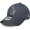 czapki-zakrzywiona-szary-tasma-regulowana-9forty-outline-camo-los-angeles-dodgers-mlb-new-era