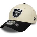 czapki-zakrzywiona-bezowy-tasma-regulowana-9forty-colour-block-las-vegas-raiders-nfl-new-era