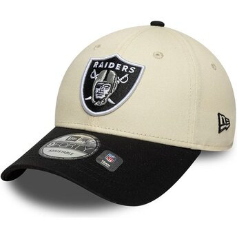 Czapki zakrzywiona beżowy taśma regulowana 9FORTY Colour Block Las Vegas Raiders NFL New Era