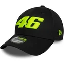 gorra-curva-negra-ajustable-9forty-wordmark-de-valentino-rossi-vr46-motogp-de-new-era