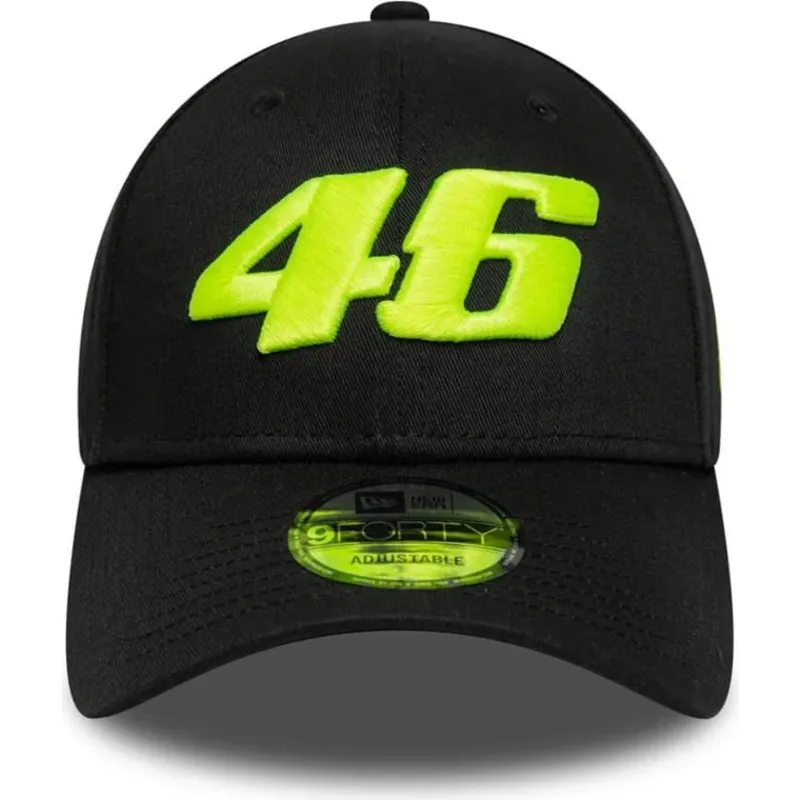 gorra-curva-negra-ajustable-9forty-wordmark-de-valentino-rossi-vr46-motogp-de-new-era gorra-curva-negra-ajustable-9forty-wordmark-de-valentino-rossi-vr46-motogp-de-new-era